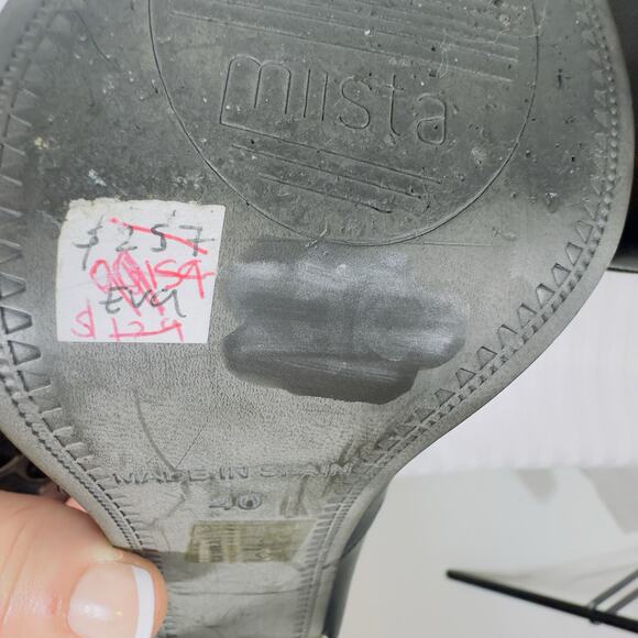 Miista Leather Black Pump Lucite Block Heel Modern Minimalist Size 40 EU (US 9) - Picture 11 of 14